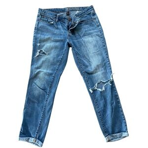 Gap Women's Sexy Boyfriend Fit Distressed Jeans Size 8/29r